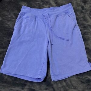 Athletic Works Casual Drawstring Lounge Shorts in Periwinkle Blue XS (0-2)